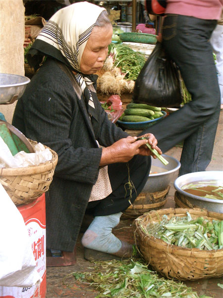 Woman with Veggies